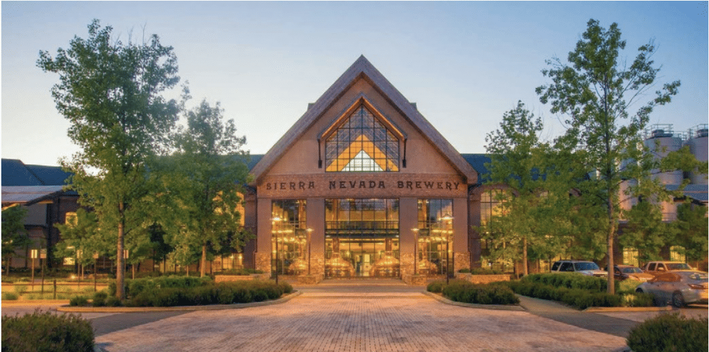 Sierra Nevada’s Eastern U.S. Brewery presents a masterpiece of architecture and site design that includes beverages.