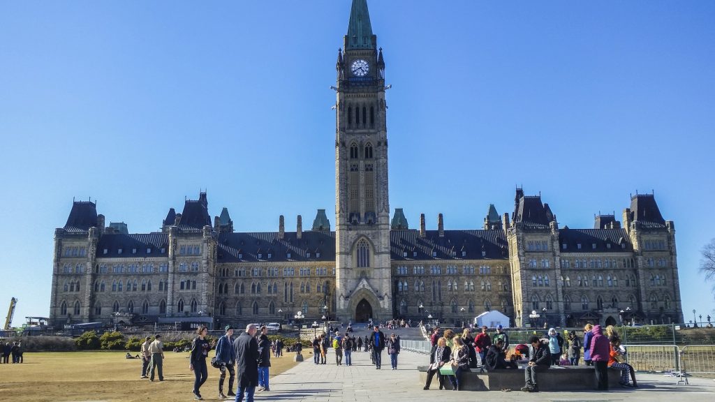 Parliament Hill in Canadian capital Ottawa